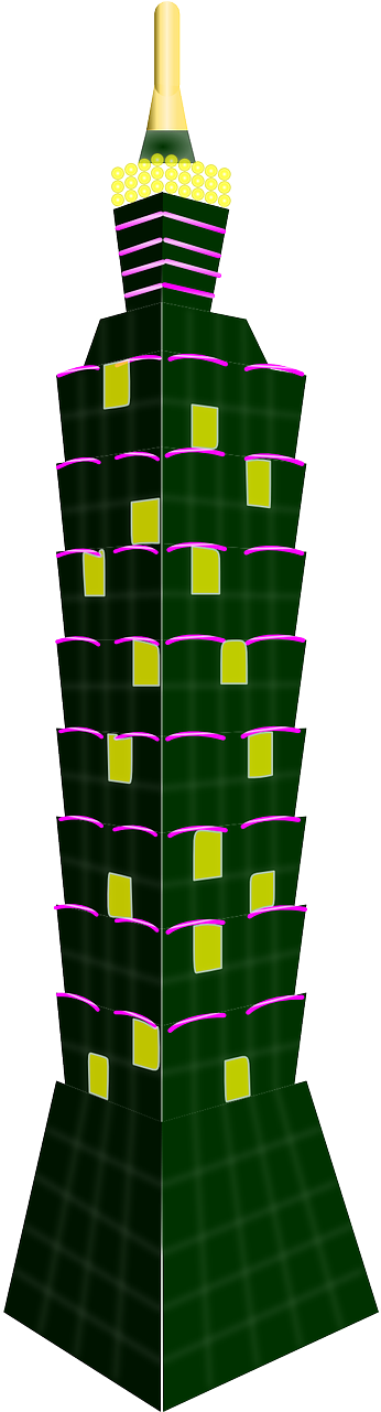 This Free Icons Png Design Of Taipei 101 (639x2400), Png Download