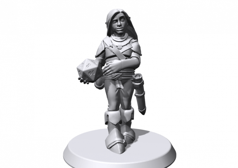 Image Of 3d Printed Rpg / D&d Miniatures - Figurine (772x546), Png Download