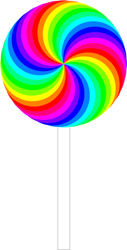 New Rainbow Asset - Rainbow Lollipop Clipart (468x834), Png Download