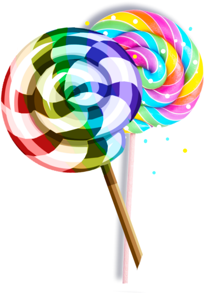 Mq Lollipop Rainbow Rainbows Candy Sweet - Stick Candy (1024x1024), Png Download