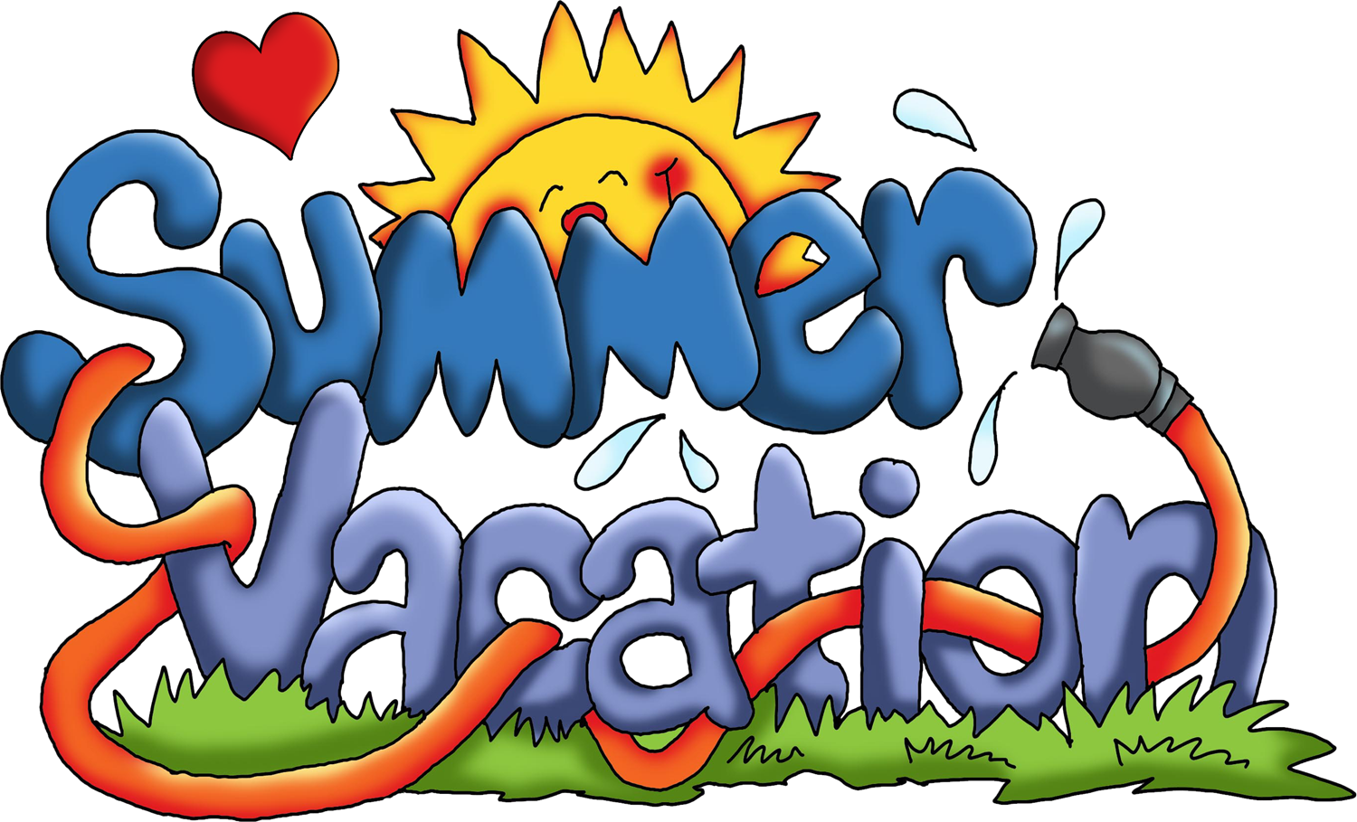 Summer Vacation By Annie Lang (1500x909), Png Download