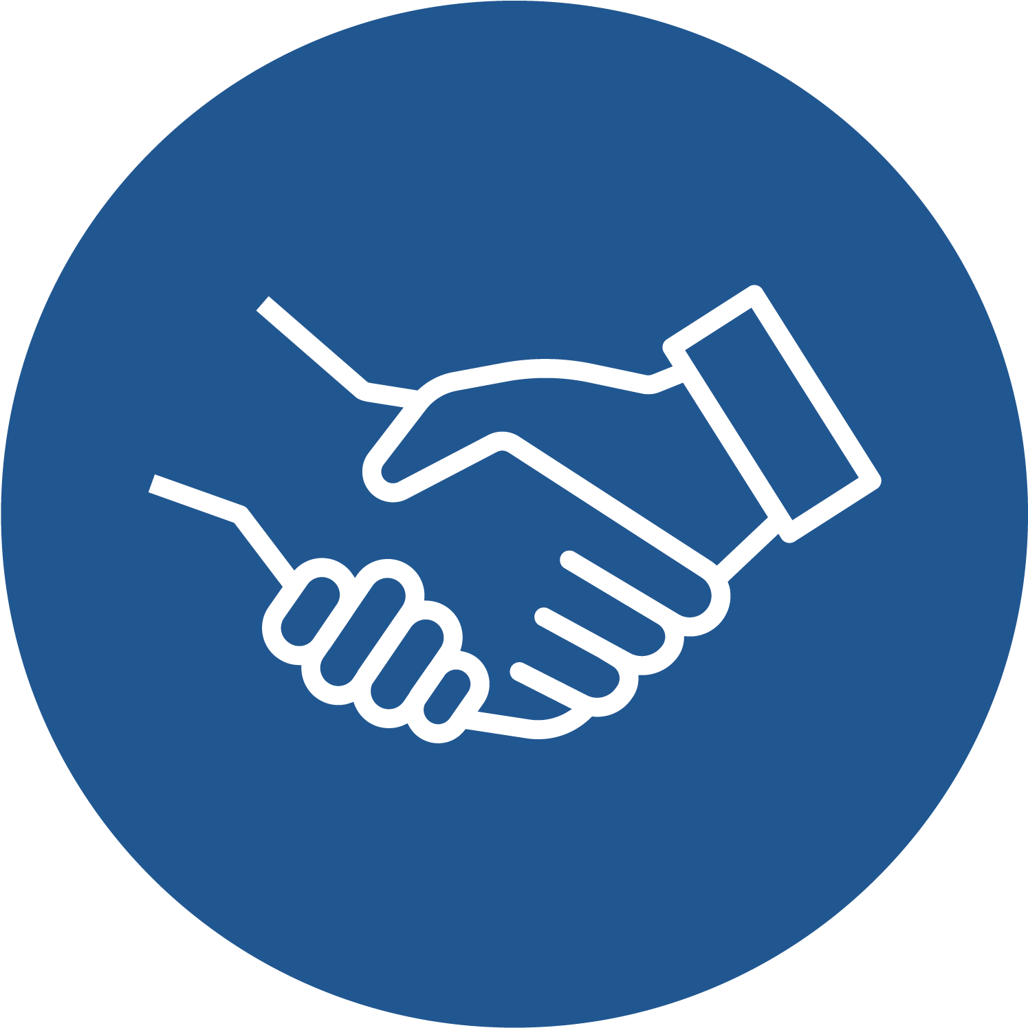 Merger & Acquisition Advisory Services - Handshake Icon White Outline (1501x1501), Png Download