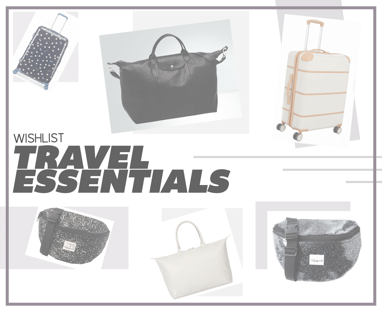Travel Essential Wishlist - Spiral Harvard Bum Bag - Jewels Black (1600x1309), Png Download