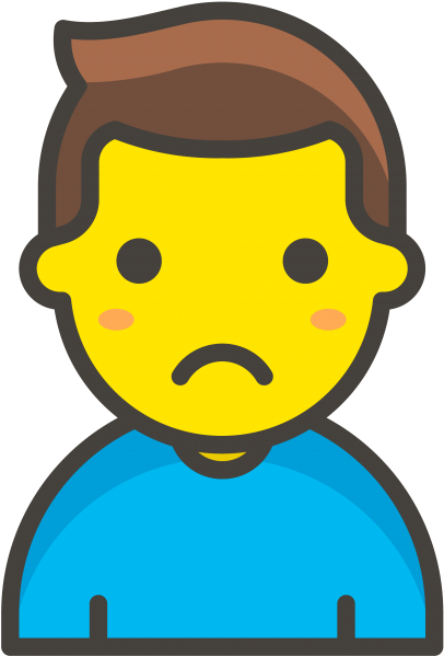 Man Frowning Emoji - Singer Icon Png (866x650), Png Download