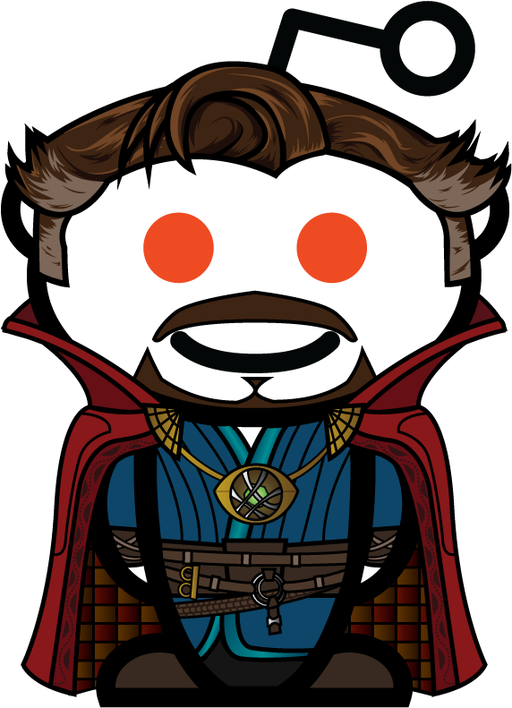 I Made A Doctor Strange Snoo For You Guys - Hair Snoo Reddit (601x800), Png Download