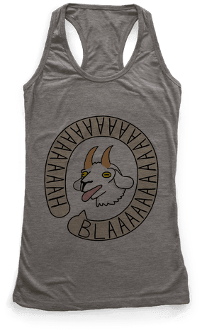 Yelling Goat Racerback Tank - Cute But Grumpy Baby Onesie Racerback Tank Top Top: (484x484), Png Download