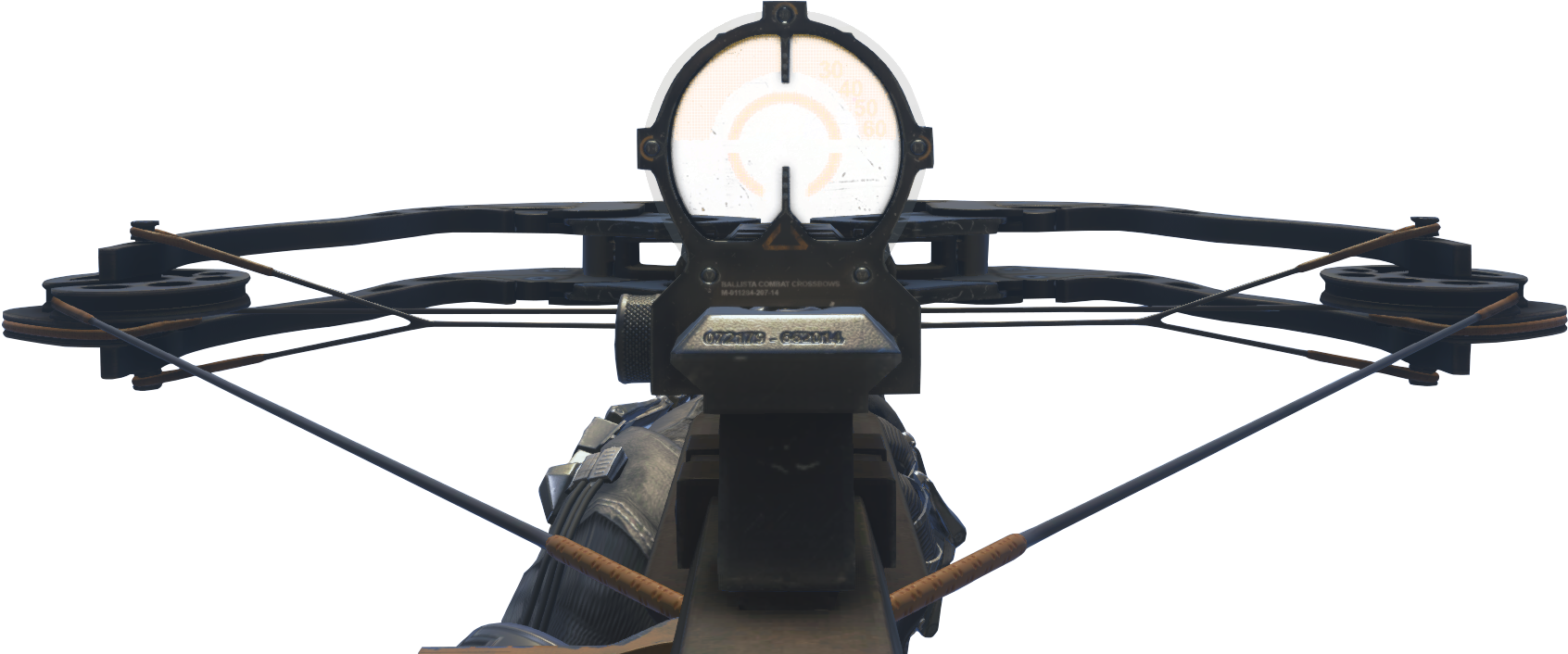 Crossbow Iron Sight Aw - Crossbow Iron Sights (1738x716), Png Download