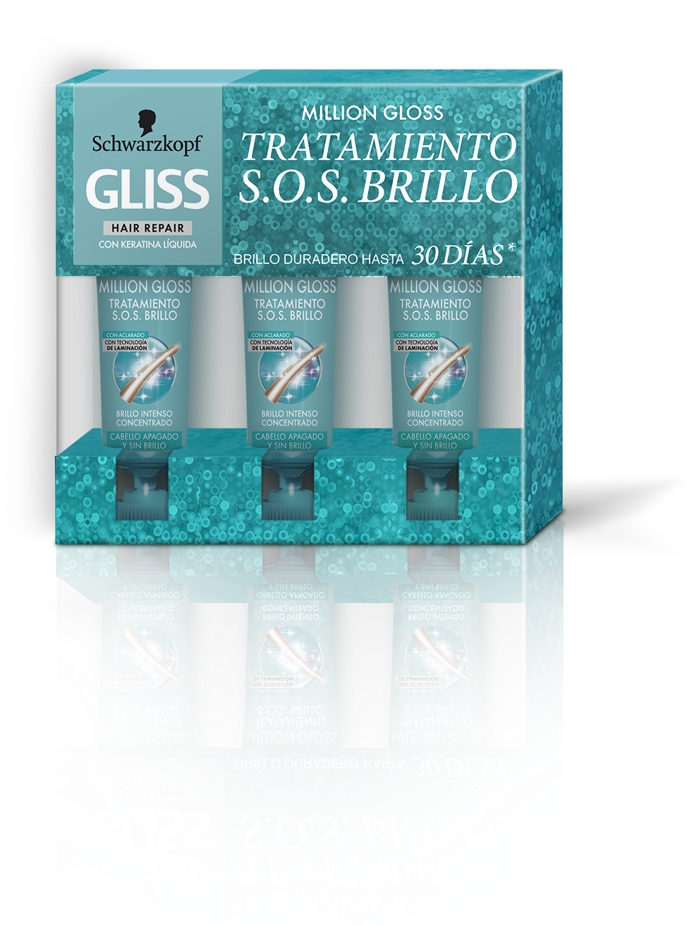 High - Schwarzkopf Gliss Million Gloss S.o.s. Treatment 3 (1058x1378), Png Download