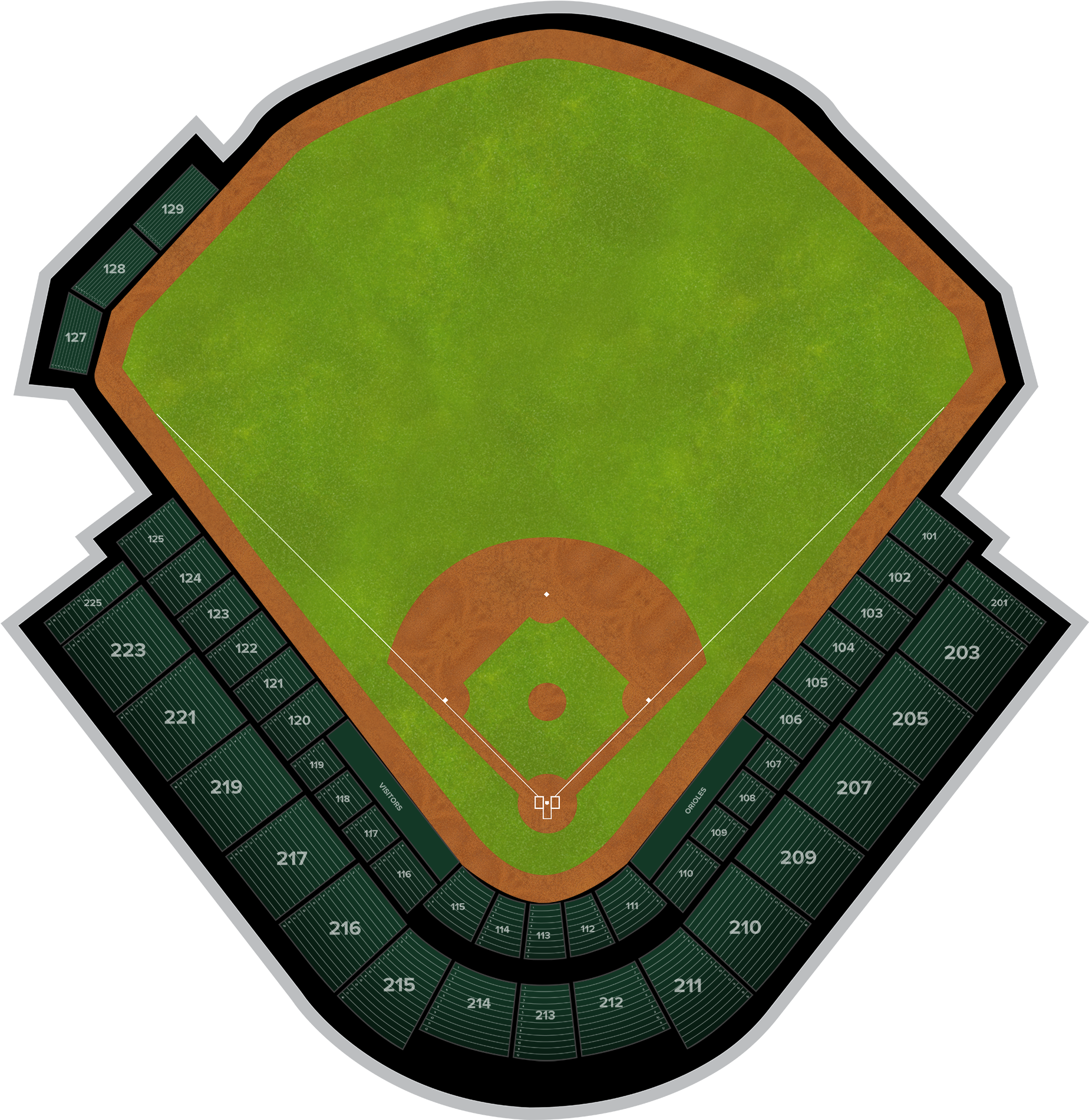 New York Mets At Orioles - Ed Smith Stadium (2560x1936), Png Download