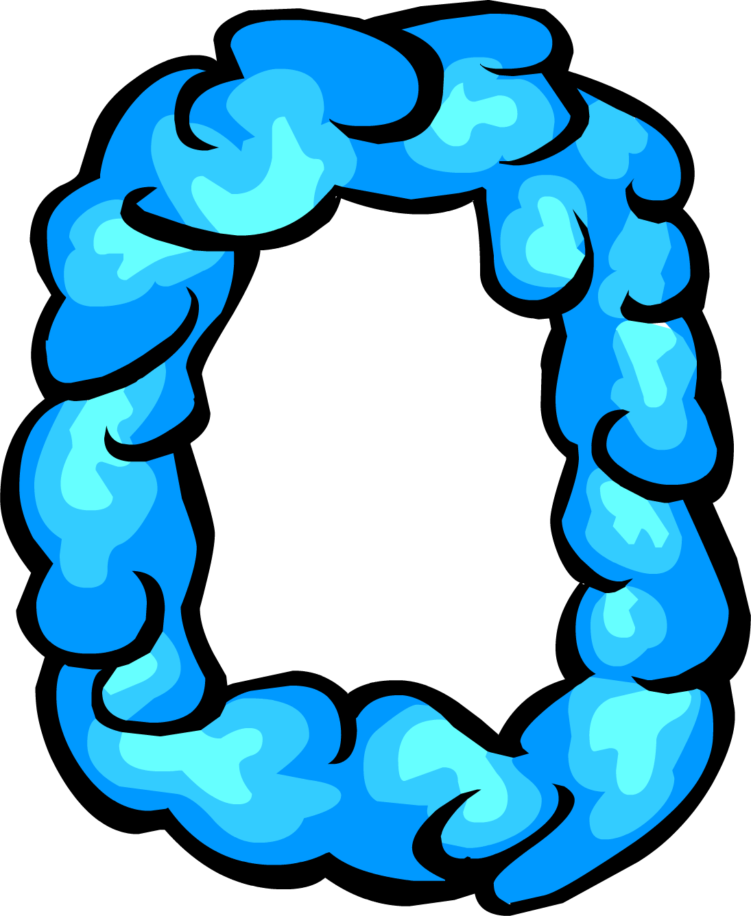 Blue Lei - Png - Club Penguin Lei (1095x1336), Png Download