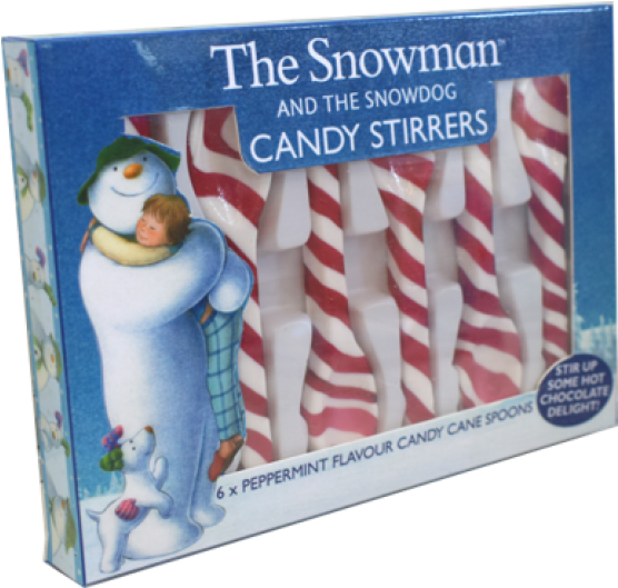 Candy Cane Spoons (555x557), Png Download