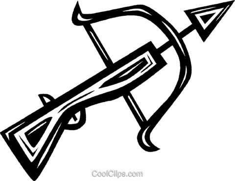 Crossbow Royalty Free Vector Clip Art Illustration - Karankawa Weapons (480x369), Png Download