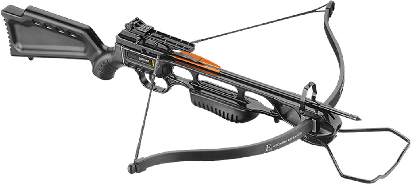 150lb Ek Archery Jaguar I Crossbow Rifle, Black Stock, - Bow And Arrow Rifle (1500x1500), Png Download