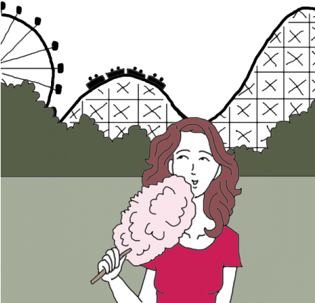 Roller Coaster - Do U Draw A Roller Coasters (450x450), Png Download