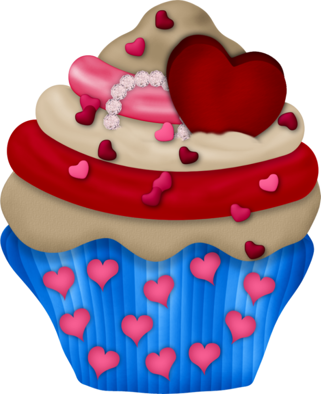 Cupcake & Bolos E Etc Cupcake Clipart, Cupcake Art, - Dibujos De Cupcakes Tiernos (652x800), Png Download