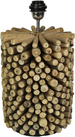 Table Lamp Driftwood - Tafellamp Driftwood - Rond - Blank - Drijfhout (800x533), Png Download