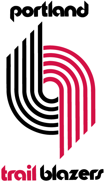 Blazers Original - Portland Trail Blazers Old Logo Png (365x631), Png Download