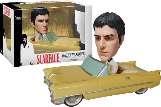 Wacky Wobbler Scarface Car - Funko Scarface Bobble Car (525x350), Png Download