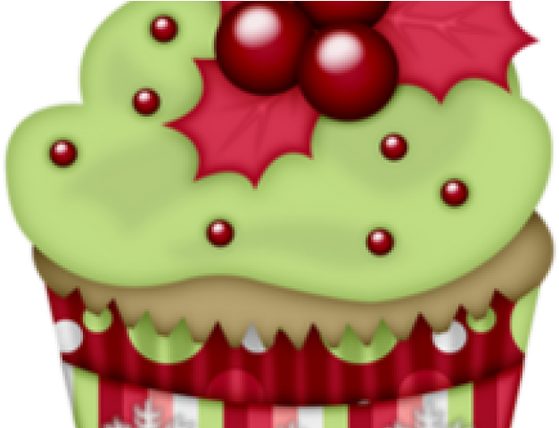 Cupcake Clipart Winter - Christmas Clipart Food Transparent (640x480), Png Download