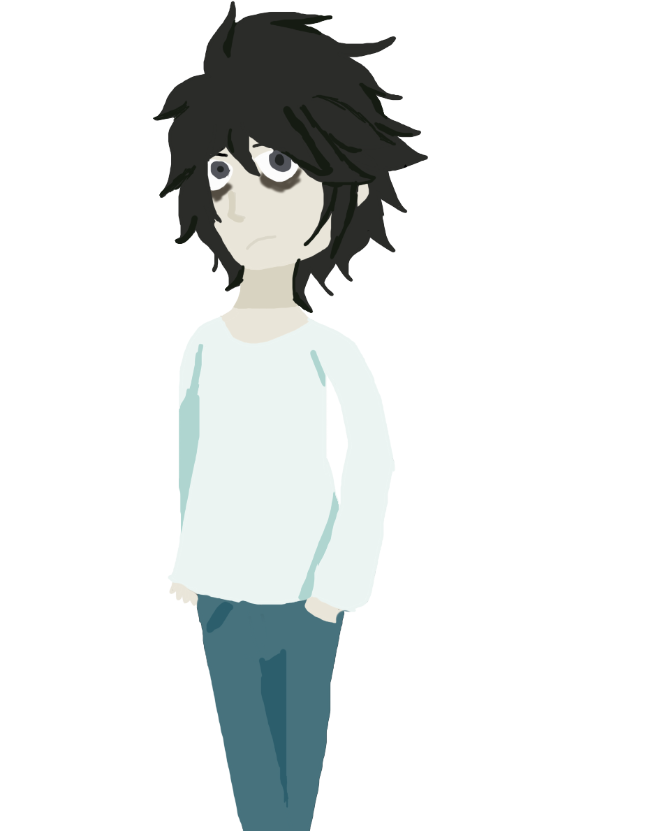 “i Got Back Into Death Note - Cartoon (975x1250), Png Download