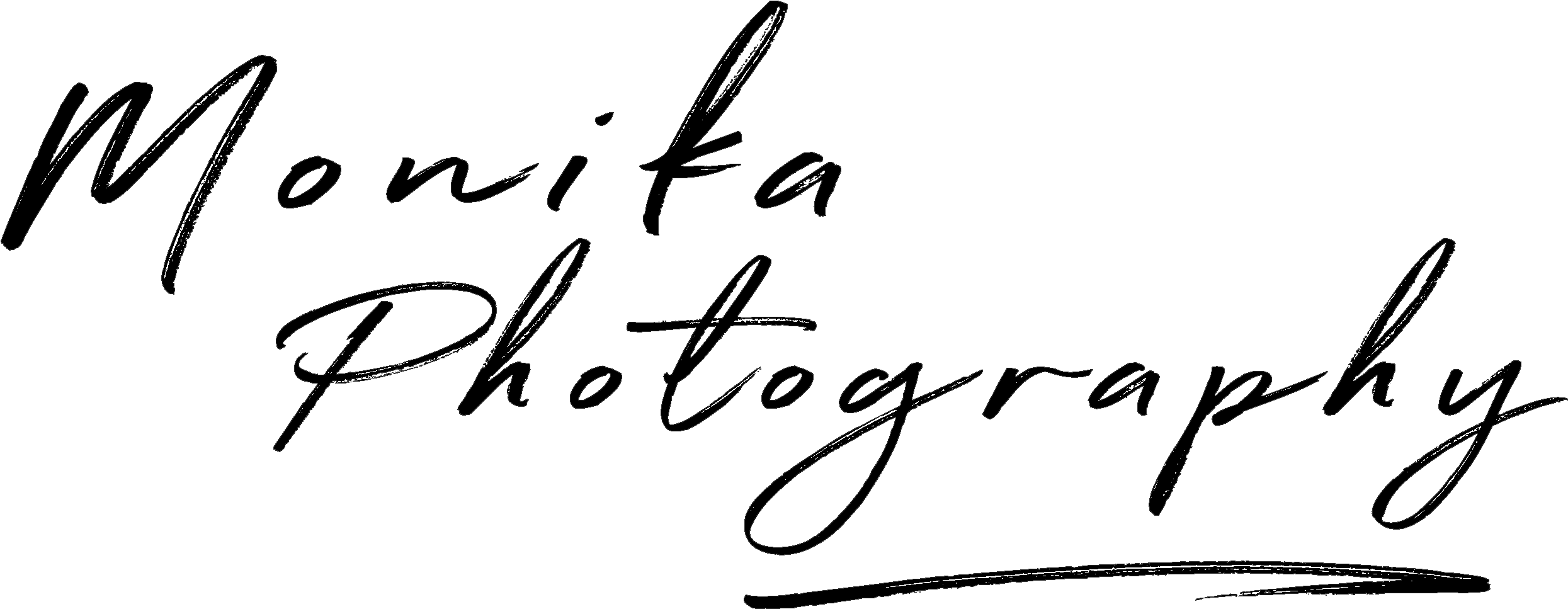 Monika Photography I New York Wedding Photographer - Handwriting (2679x1178), Png Download