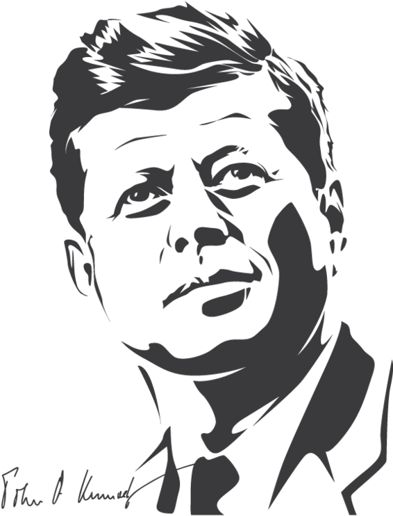 Image Freeuse Stock Scarface Drawing Easy - John F Kennedy Png (600x776), Png Download