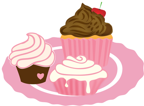 Cupcake Clipart Free Download - Tea And Cakes Clipart (531x415), Png Download