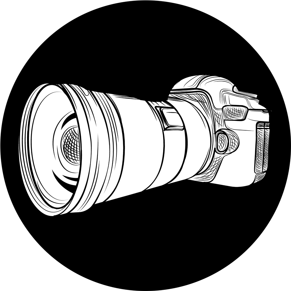 Black And White Logo Photographer Artwork Transprent - Logo En Png Photography (1200x1200), Png Download