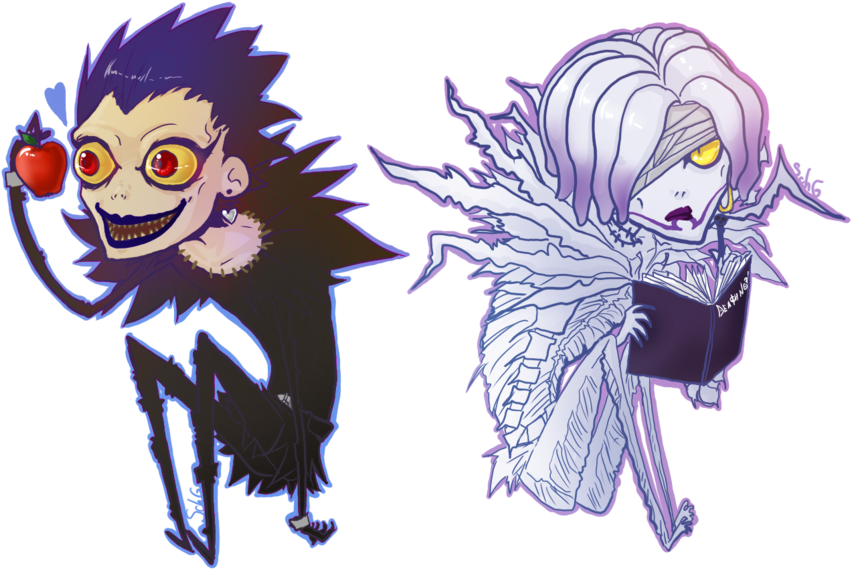 Download Death Note Ryuk And Rem Chibi Rem Ryuk Png Image With No Background Pngkey Com - the death note roblox