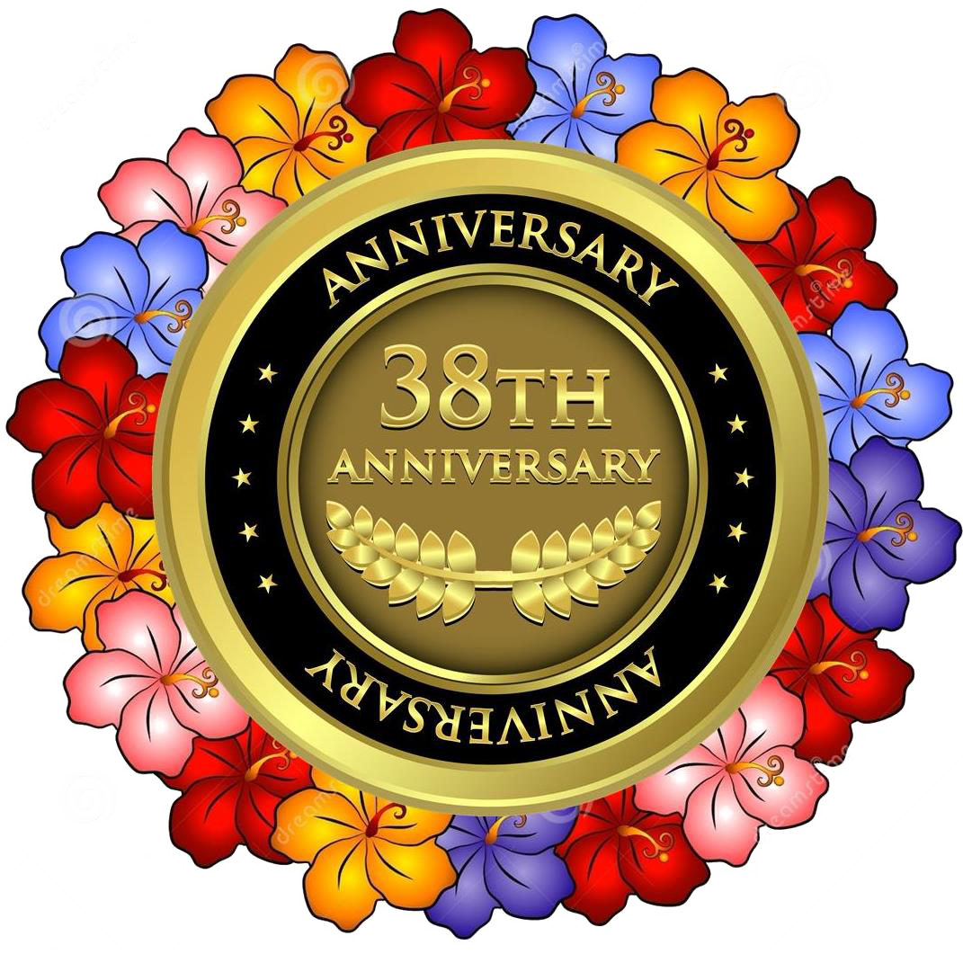 38 Anniversiary Lei - Hawaiian Flowers (1071x1061), Png Download