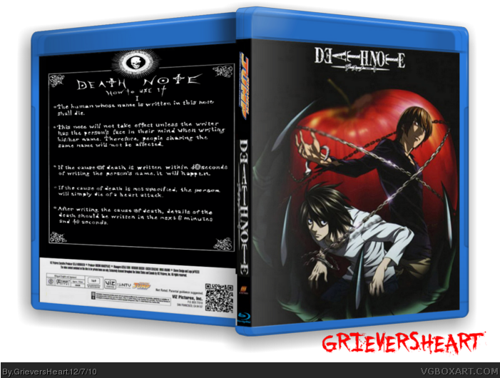 Blu-ray Edition Box Art Cover - Cover Death Note Bluray (700x547), Png Download