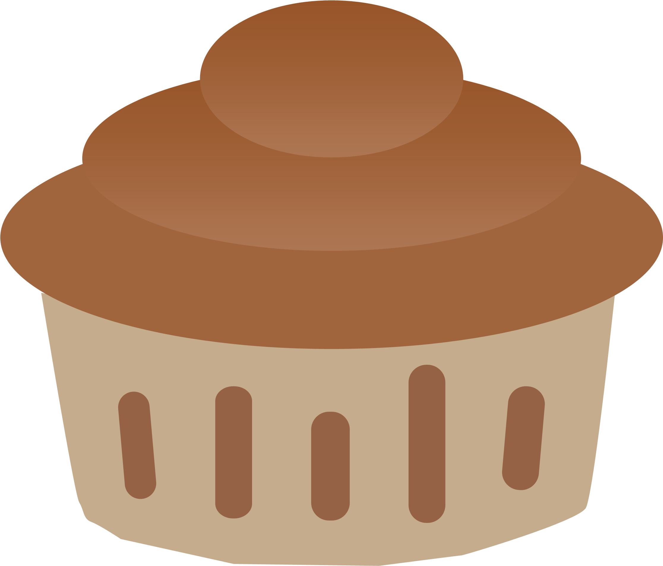 Banner Royalty Free Download Vanilla And Cupcake Graphic - Chocolate Cupcake Clipart (2300x2000), Png Download