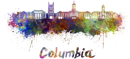 Bleed Area May Not Be Visible - Philadelphia Skyline Painting (600x393), Png Download