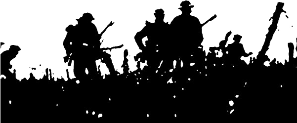 War Transparent Png - Silhouette (600x336), Png Download