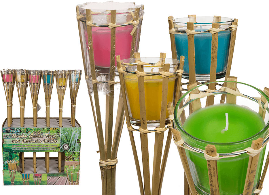 Torche Photophore En Bambou (945x709), Png Download