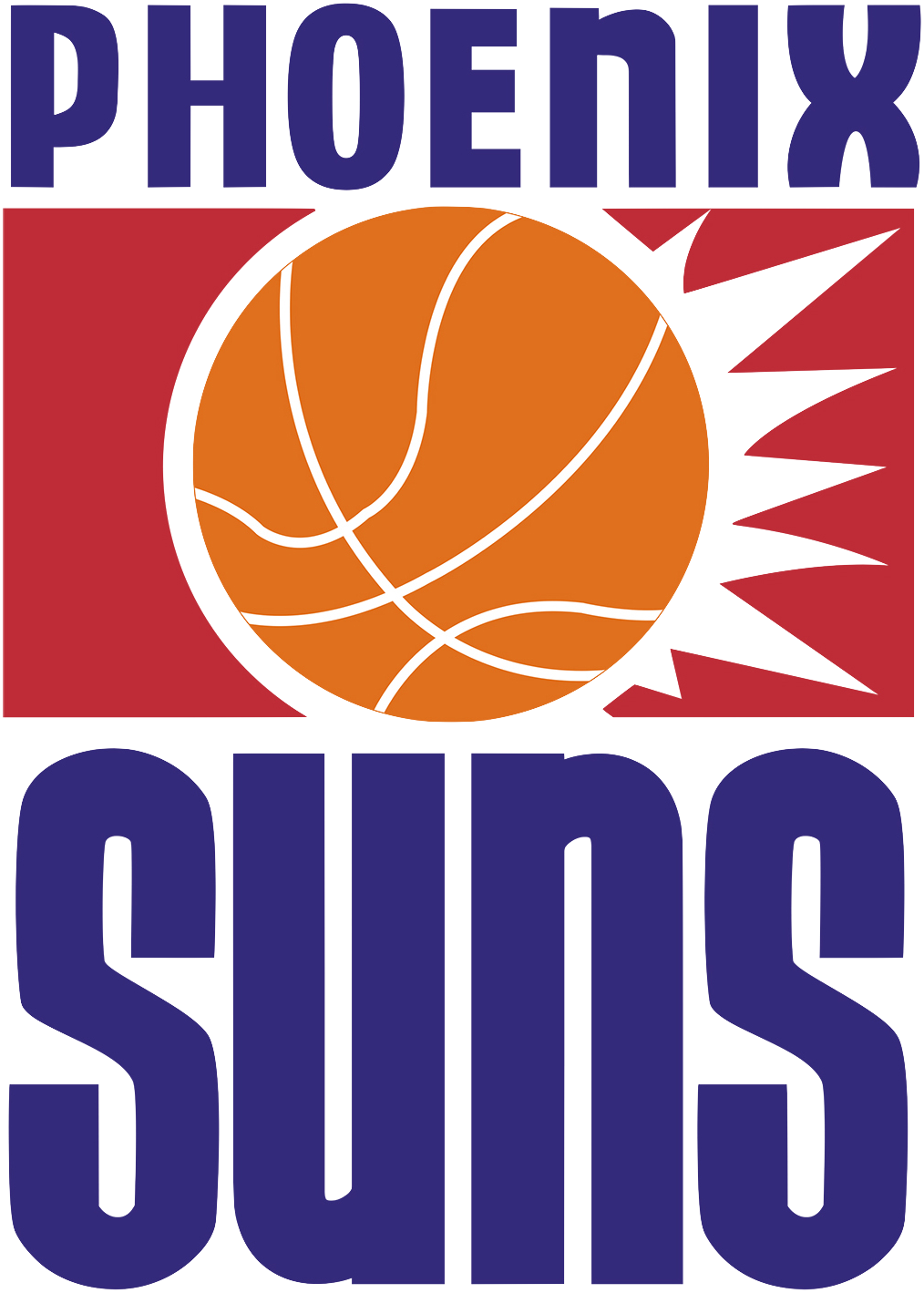 2 First Phoenix Suns Logo 0 - Phoenix Suns Logo (1014x1419), Png Download
