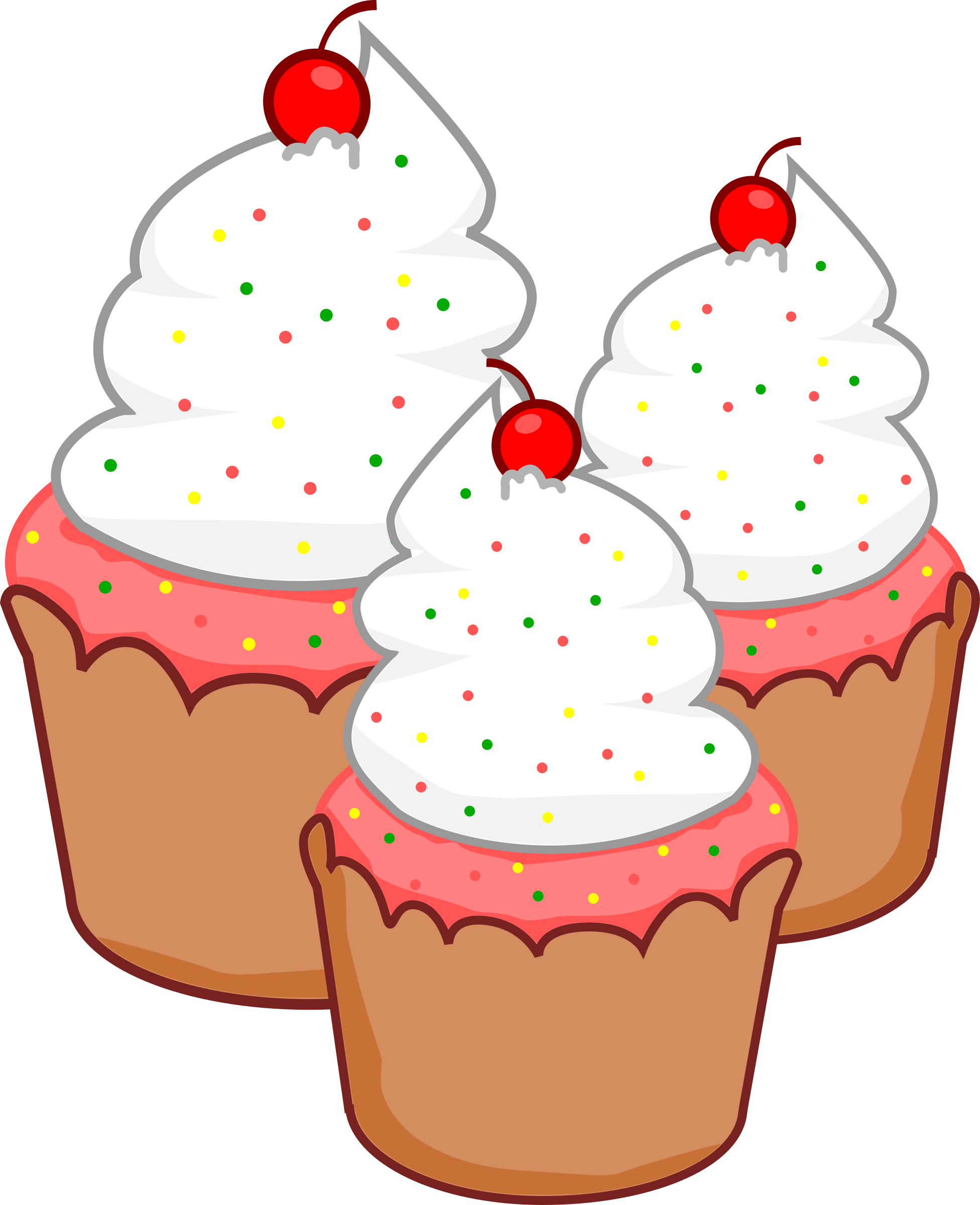 Cupcakes Clipart - Festessen Clipart (1952x2400), Png Download