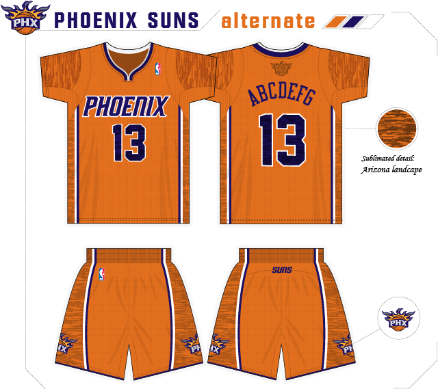 Sunsconcept-1 - Phoenix Suns New Uniforms Concept (646x572), Png Download
