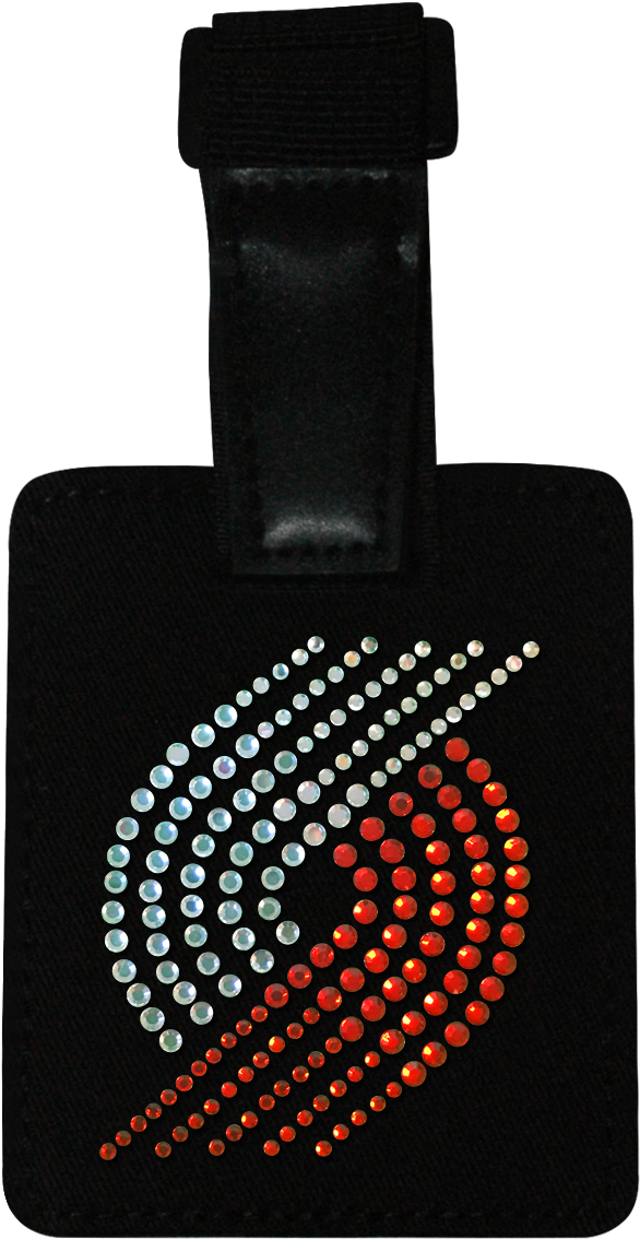 Portland Trail Blazers Rhinestone Luggage Tag - Pearl (800x1200), Png Download