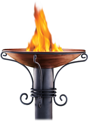 Lamplight Tiki Heritage Patio Torch (325x415), Png Download