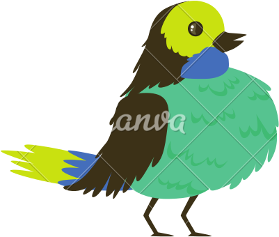 Tropical Bird Vector - Bird (550x550), Png Download
