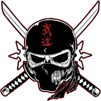 Ninja Skull Logo - Ninja Skull (397x400), Png Download