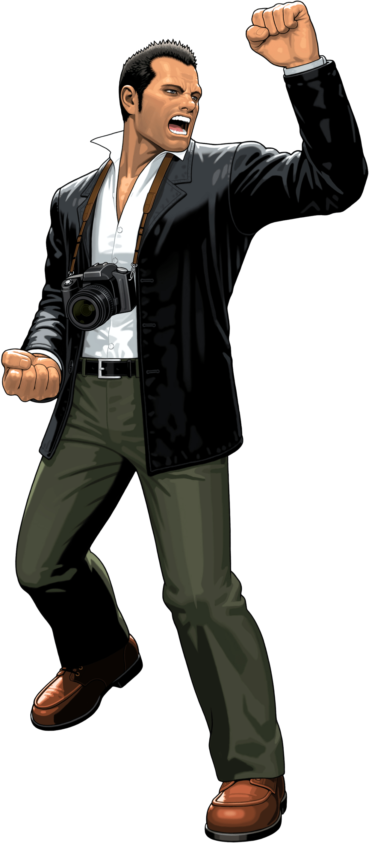 Dead Rising Photographer - Tatsunoko Vs Capcom Frank West (1673x3000), Png Download