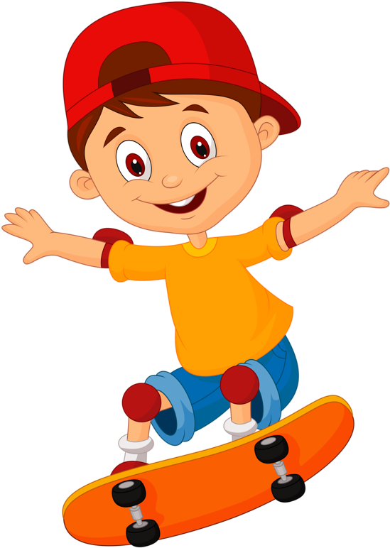 Яндекс - Фотки - Skateboard Cartoon (559x800), Png Download