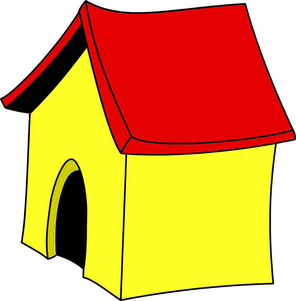 Animated House Png - Dog House Clipart No Background (958x975), Png Download