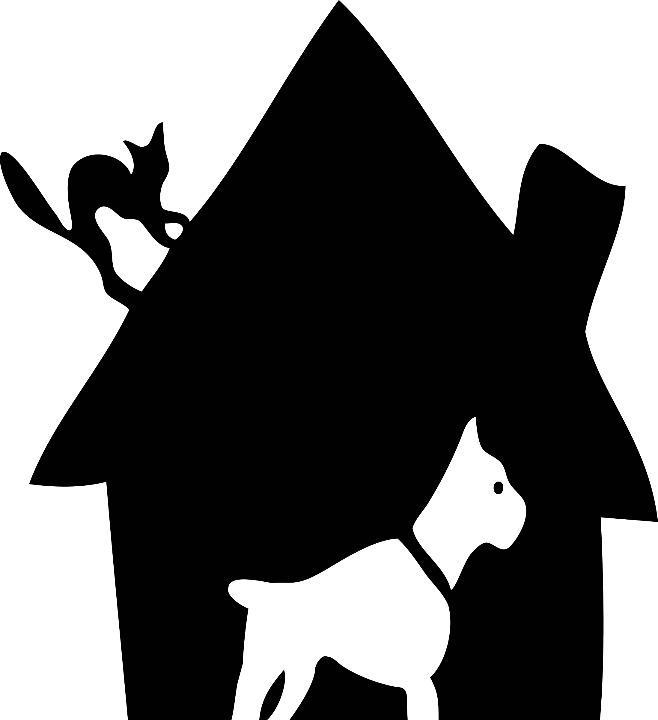 Black House With Dog And Cat Cleaned Up Picture Black - Pet House Clipart Black And White (2195x2400), Png Download