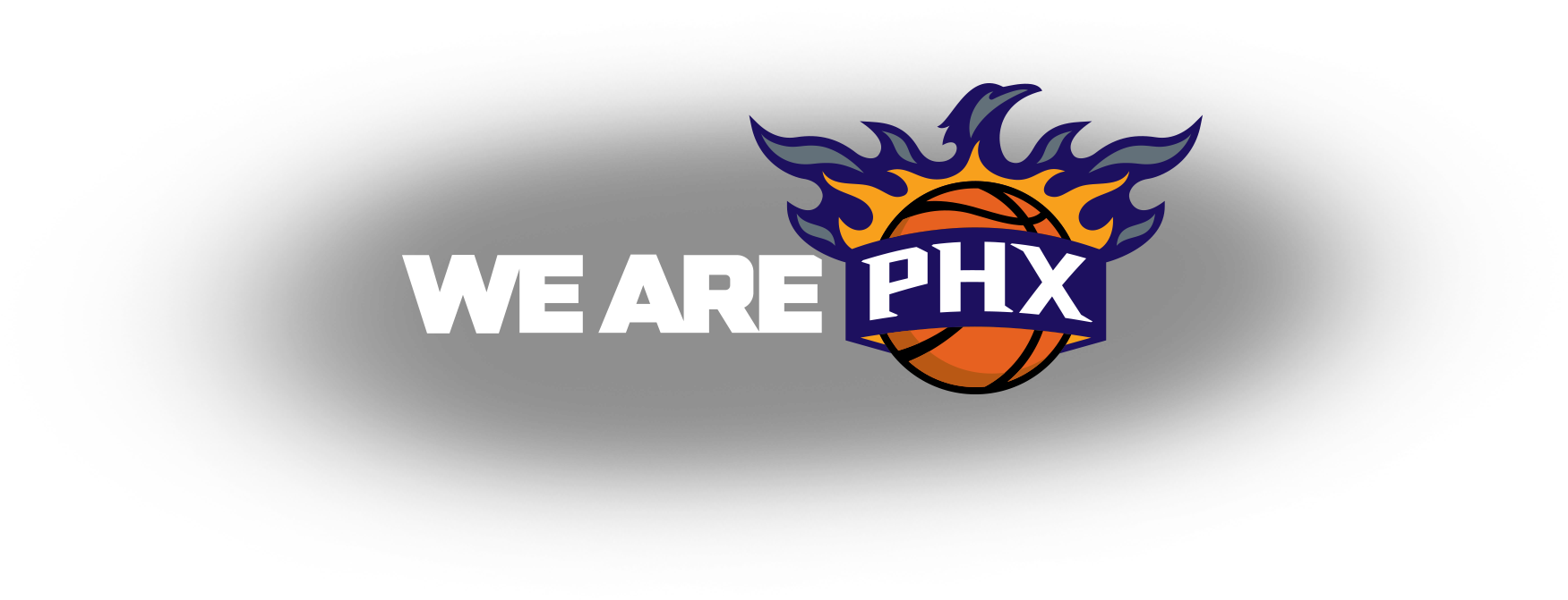 Phoenix Suns (3200x1066), Png Download