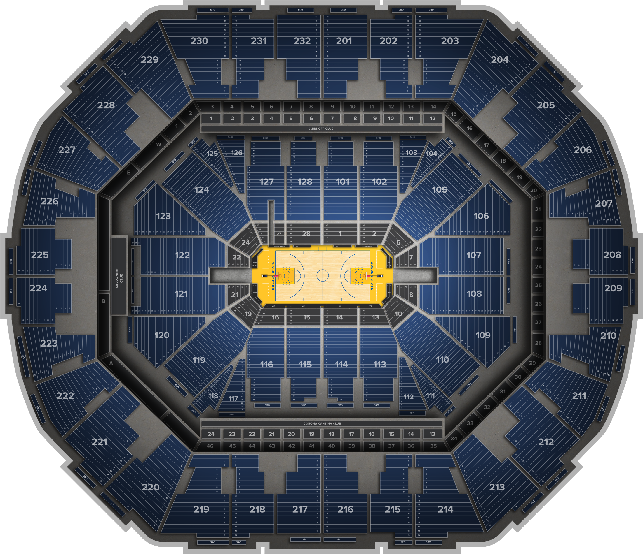 Phoenix Suns At Golden State Warriors At Oracle Arena - Oracle Arena (2560x1936), Png Download