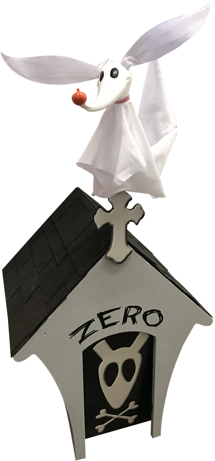 Zero Dog House Gravestone - Disney Nightmare Before Christmas Zero Pet House Dog (1200x1600), Png Download