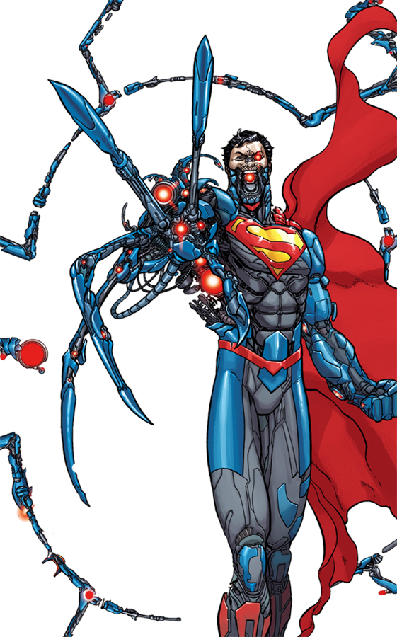 New 52 Cyborg Superman By Mayantimegod-d9bo4xd - Cyborg Superman Png (561x900), Png Download